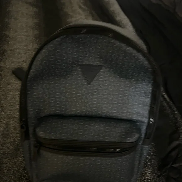 Guess Black and Gray Patterned Backpack
